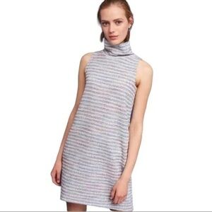 Anthropologie Akemi + Kin Turtle Neck Multicolored Striped Dress